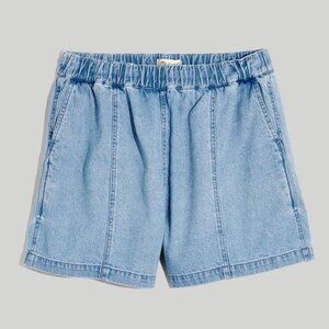 Madewell Denim Easy Pull On Shorts in Rathmore Wash